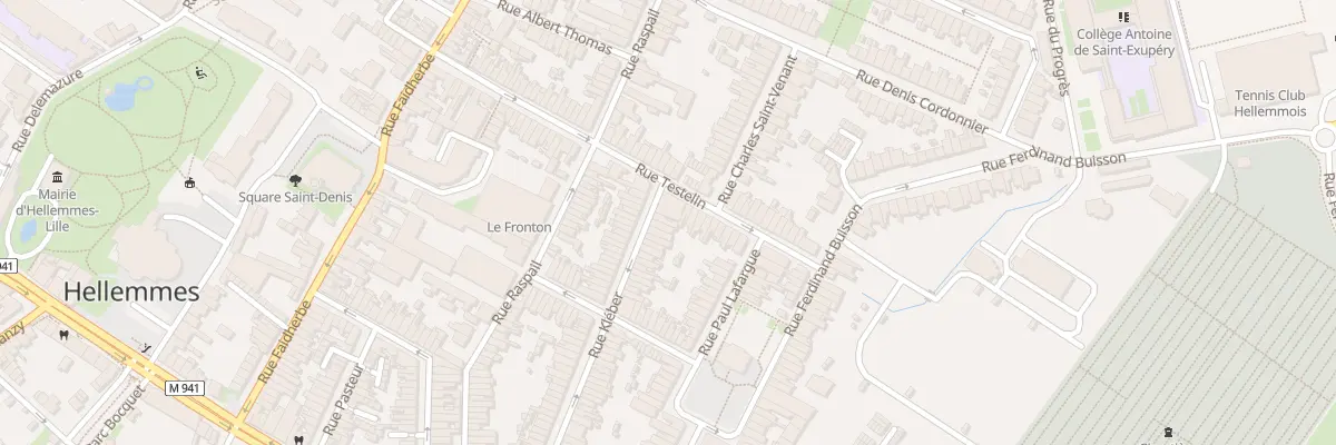 Plan du 86 Rue Kleber Hellemmes à Lille