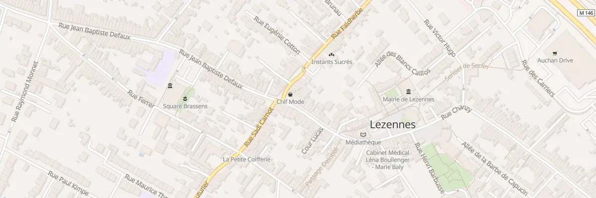 Plan du 32 Rue Gambetta à Lezennes