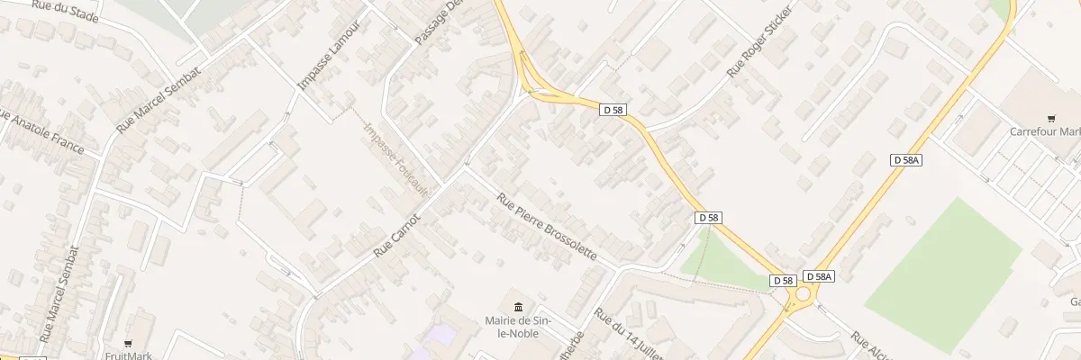 Plan du 98 Rue Pierre Brossolette à Sin-le-Noble
