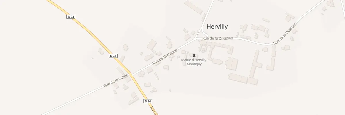 Plan du 10 Rue de Bretagne à Hervilly