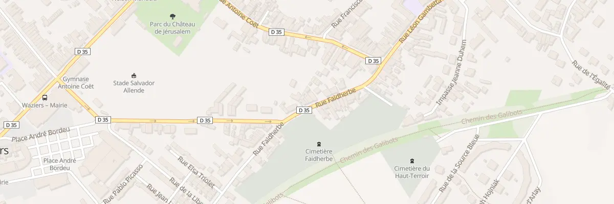 Plan du 116 Rue Faidherbe à Waziers