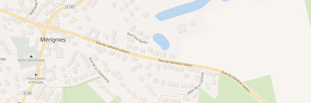 Plan du 323 Rue du Général Leclerc à Mérignies