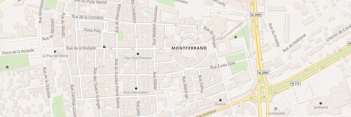 Plan du 9 Rue Montorcier à Clermont-Ferrand