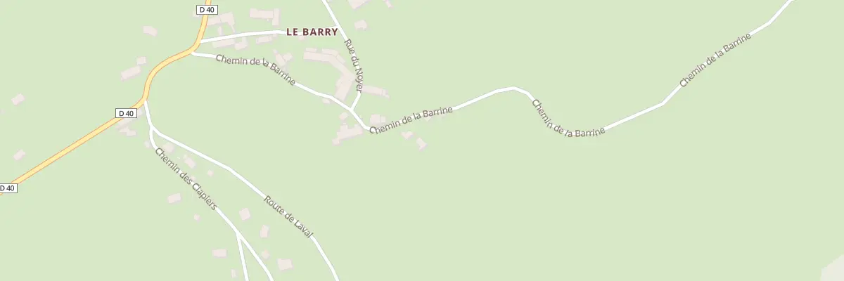 Plan du 92 Le Barry à Alleuze