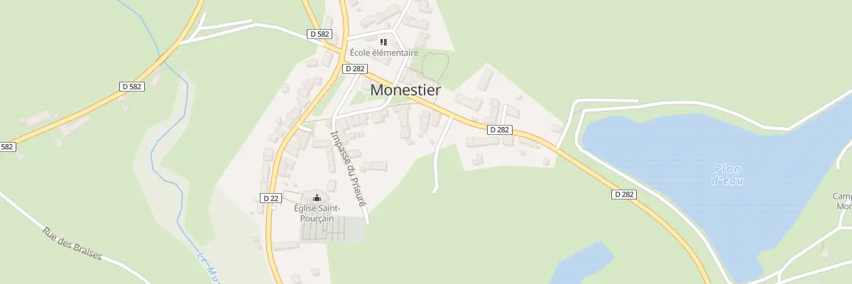 Plan du 12 Rue du Plan d’Eau à Monestier
