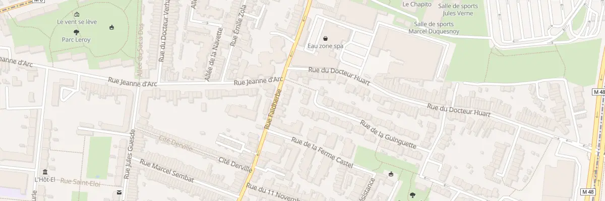 Plan du 57 Rue de la Guinguette Hellemmes à Lille