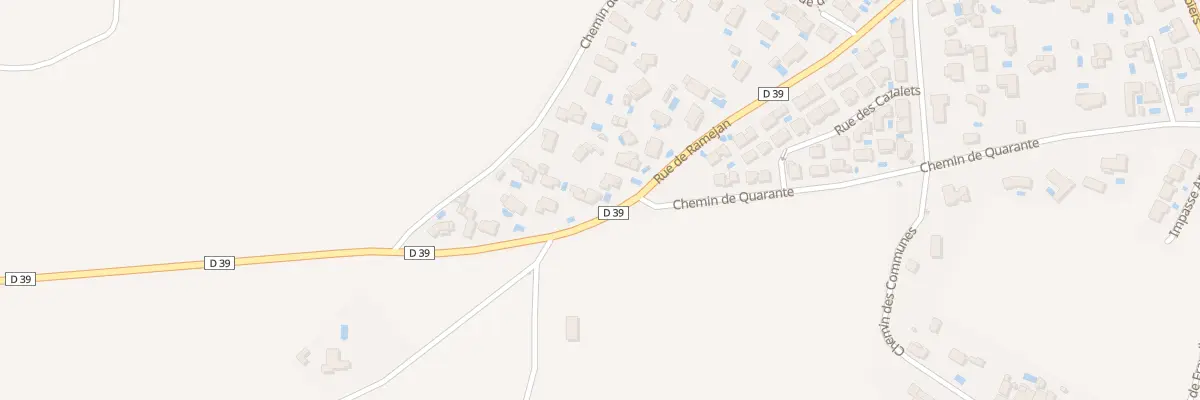 Plan du 633A Rue de Ramejan à Maureilhan