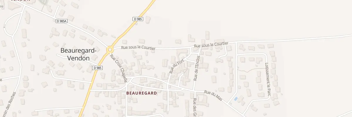 Plan du 5 Rue du Fort à Beauregard-Vendon