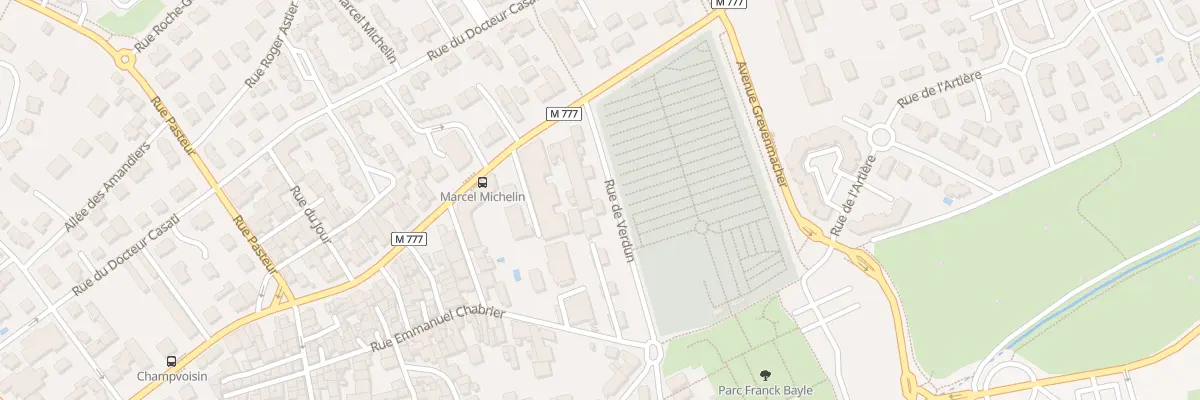 Plan du 25 Rue de Verdun à Aubière