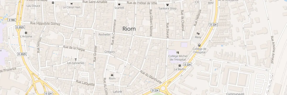 Plan du 13B Rue Gilbert Romme à Riom