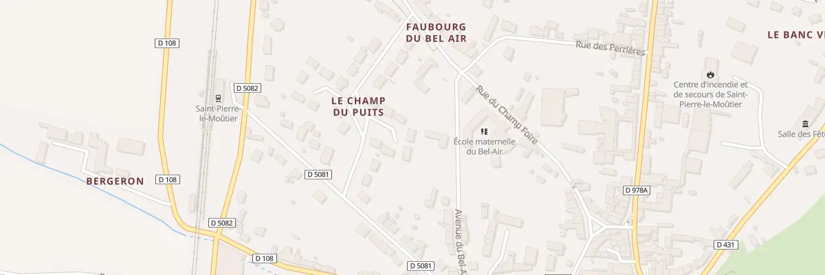 Plan du 12 Rue du Champ du Puits à Saint-Pierre-le-Moûtier
