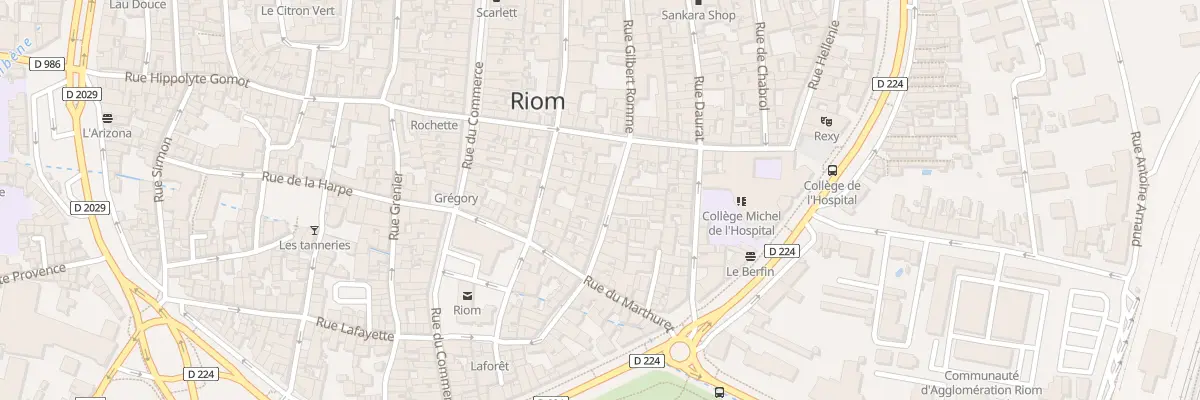 Plan du 15 Rue Gilbert Romme à Riom