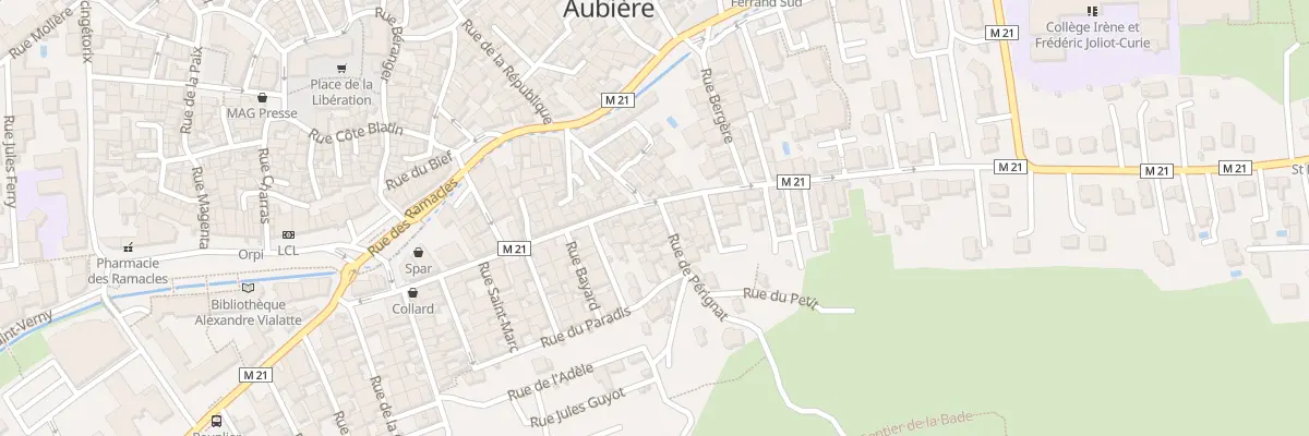 Plan du 24 Rue du Chambon à Aubière