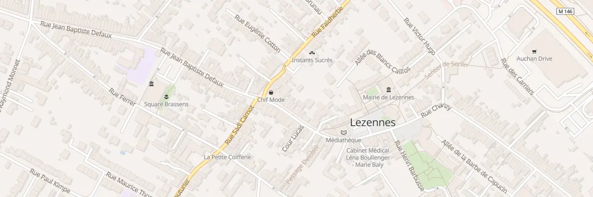 Plan du 28 Rue Gambetta à Lezennes