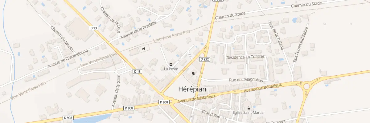 Plan du 1 Rue Jules Ferry à Hérépian