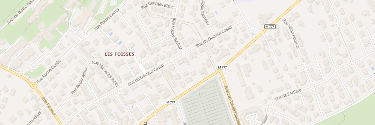 Plan du 64 Rue du Docteur Casati à Aubière