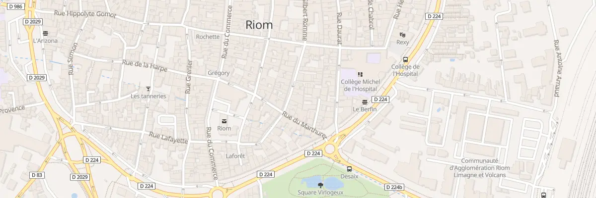 Plan du 64 Rue Gilbert Romme à Riom
