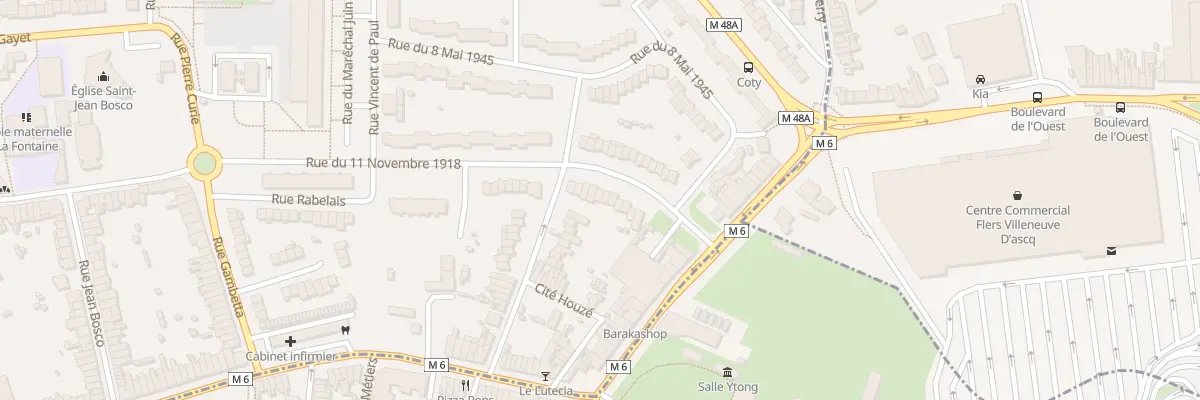 Plan du 58 Rue du 11 novembre 1918 à Mons-en-Barœul
