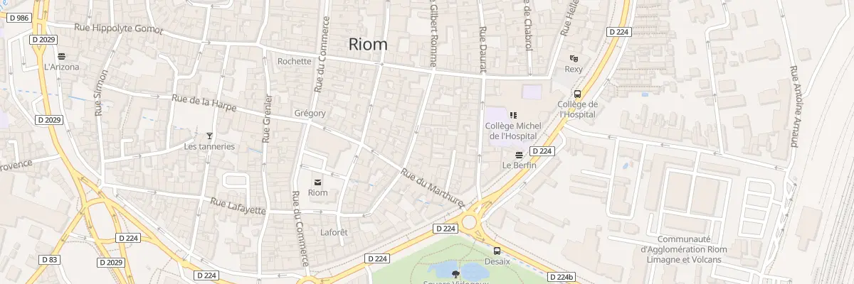 Plan du 60B Rue Gilbert Romme à Riom