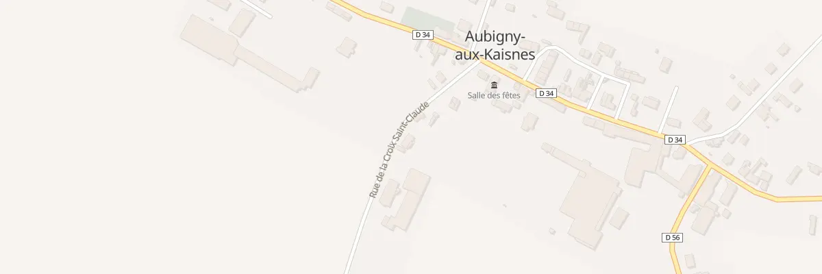 Plan du 5 Rue de la Croix St Claude à Aubigny-aux-Kaisnes