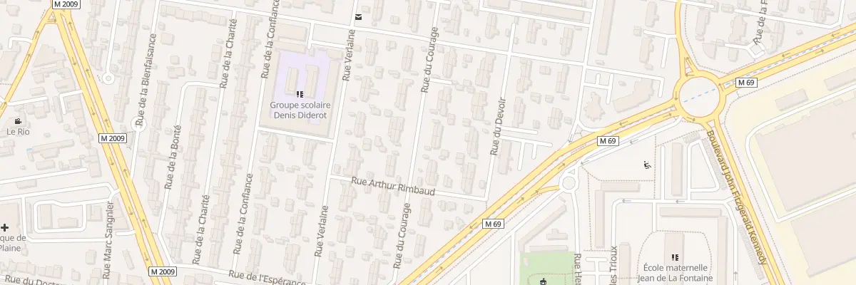 Plan du 24 Rue du Courage à Clermont-Ferrand