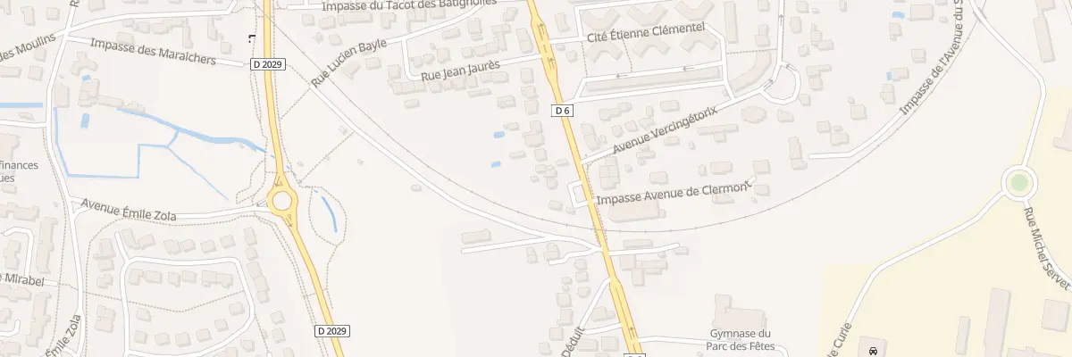 Plan du 35 Av de Clermont à Riom