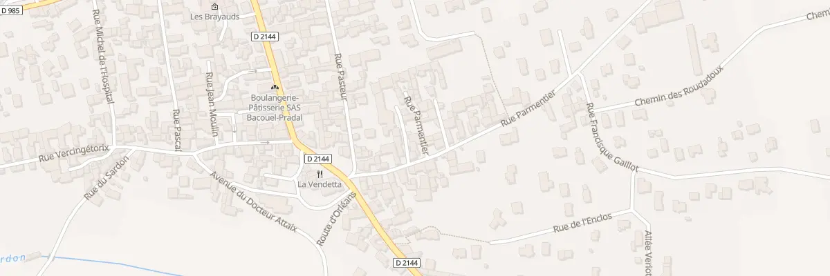 Plan du 10 Rue Parmentier à Saint-Bonnet-près-Riom