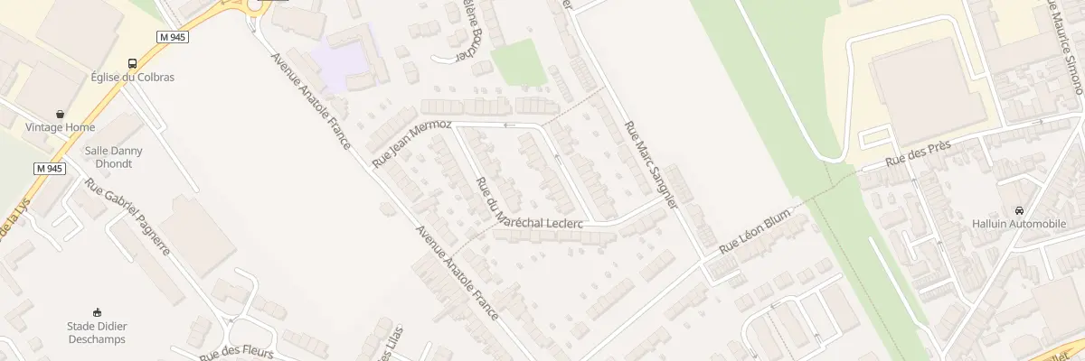 Plan du 10 Rue Jean Mermoz à Halluin