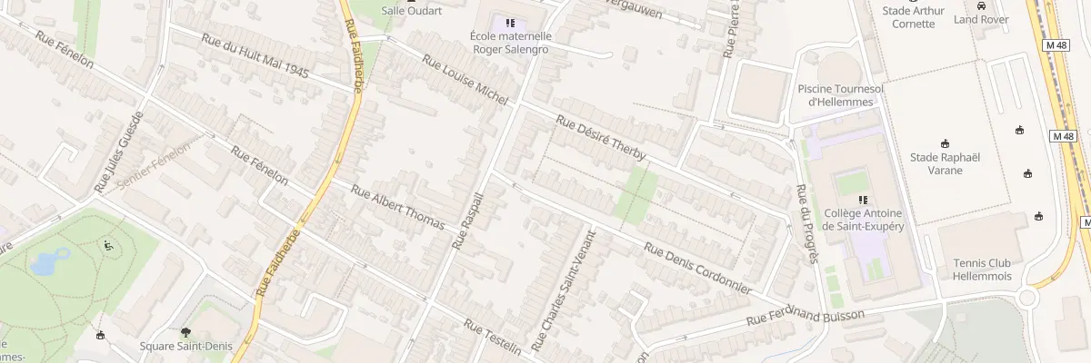 Plan du 3 Rue Denis Cordonnier Hellemmes à Lille