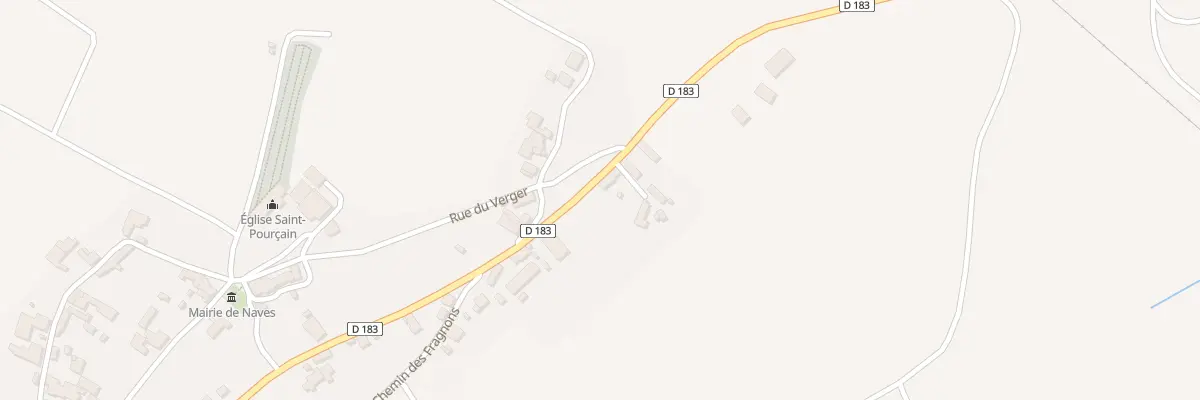 Plan du 8 Rte de Charroux à Naves