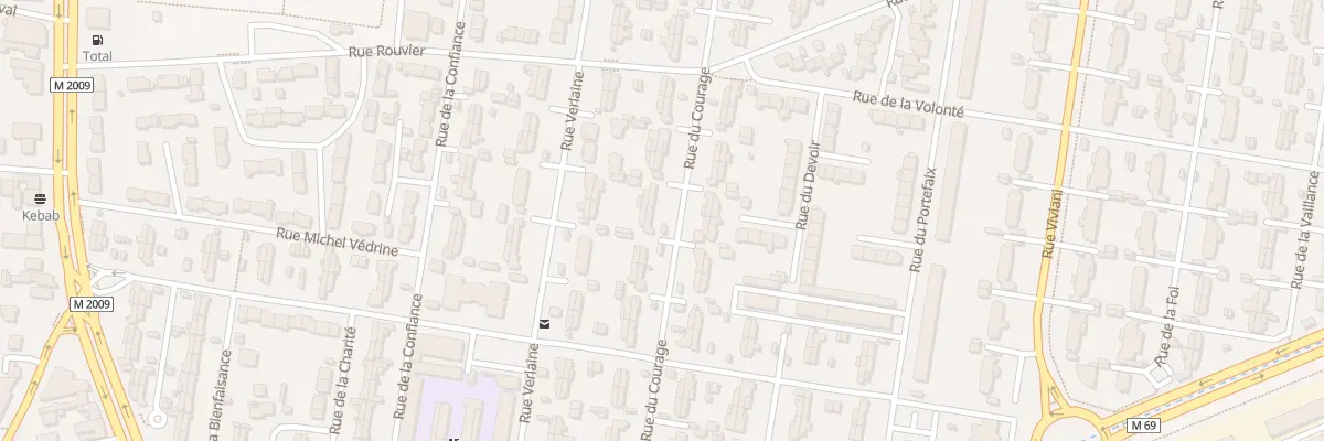 Plan du 69 Rue du Courage à Clermont-Ferrand