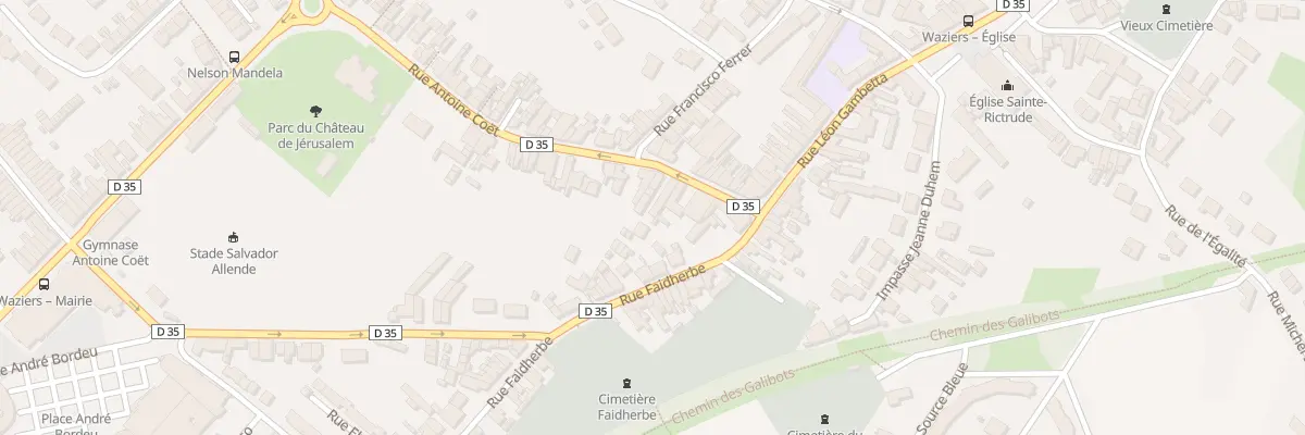 Plan du 5 Rue Antoine Coet à Waziers