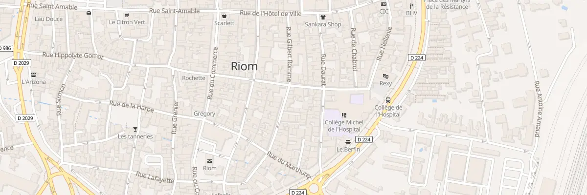 Plan du 18 Rue Gilbert Romme à Riom