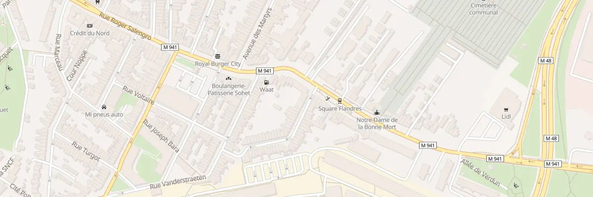 Plan du 272 Rue Roger Salengro à Lille