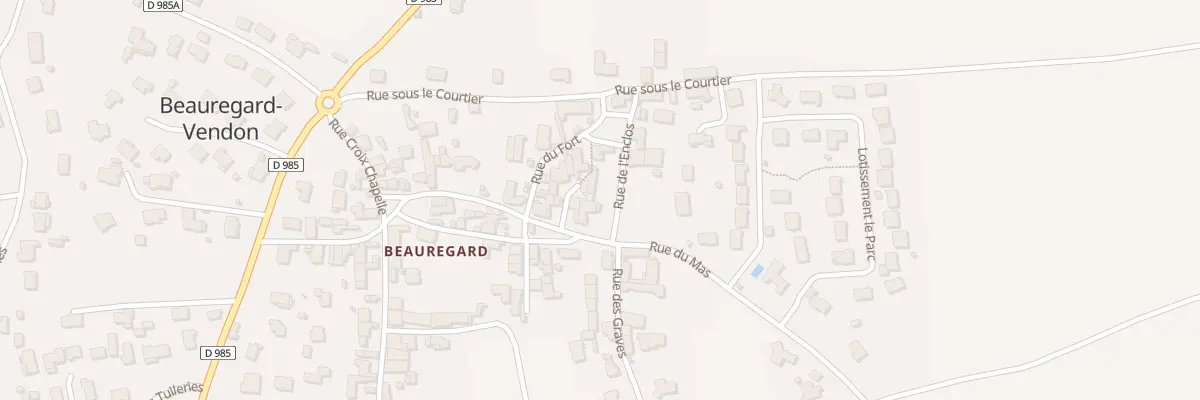 Plan du 1 Rue de l’Enclos à Beauregard-Vendon