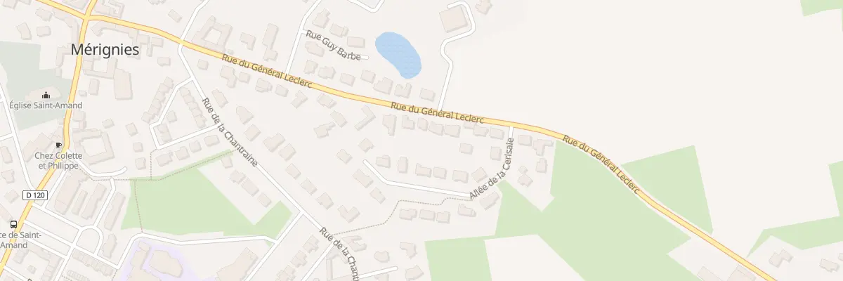 Plan du 376 Rue du Général Leclerc à Mérignies