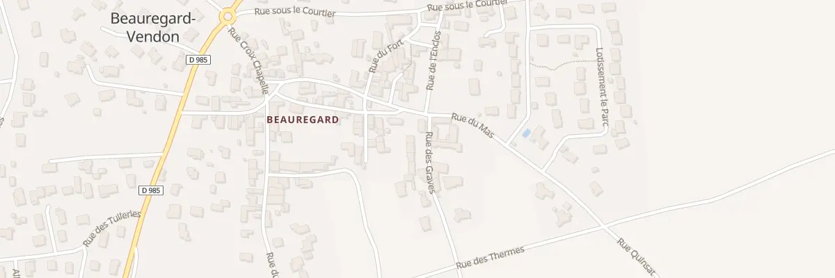 Plan du 9001 Rue des Graves à Beauregard-Vendon