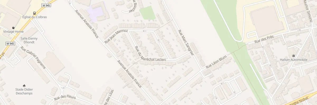 Plan du 16 Rue Jean Mermoz à Halluin