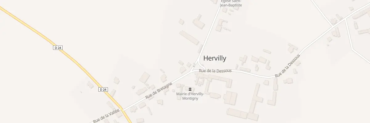Plan du 11 Rue de Bretagne à Hervilly