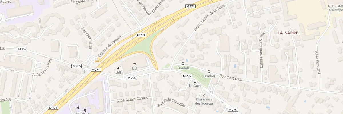Plan du 3 Petit chemin de la Sarre à Clermont-Ferrand