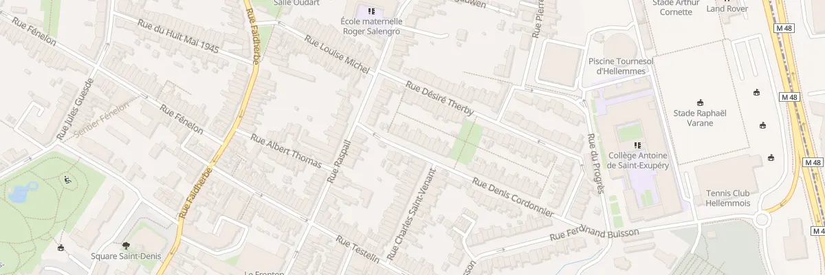 Plan du 9 Rue Denis Cordonnier Hellemmes à Lille