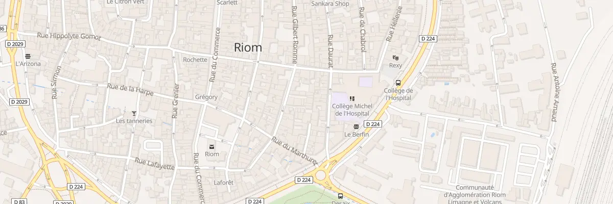 Plan du 34 Rue Gilbert Romme à Riom