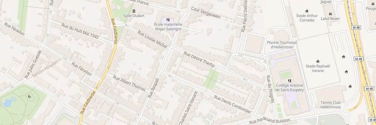 Plan du 6 Rue Désiré Therby à Lille