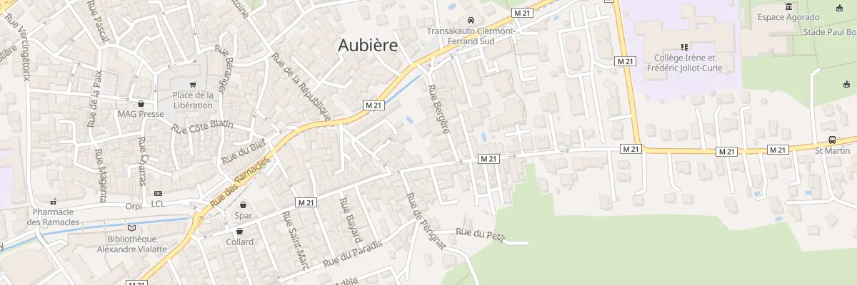 Plan du 55 Rue du Chambon à Aubière
