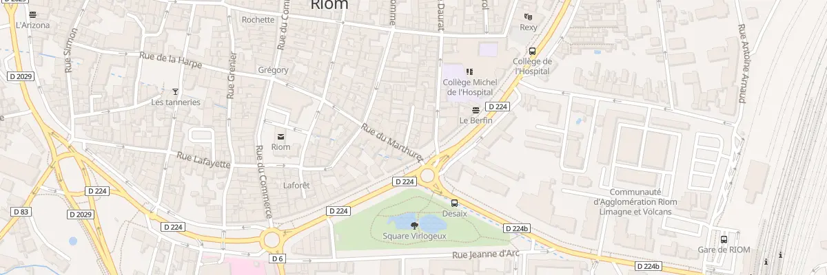 Plan du 48 Rue du Marthuret à Riom