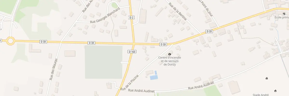 Plan du 2 Rue Gen Leclerc à Donzy