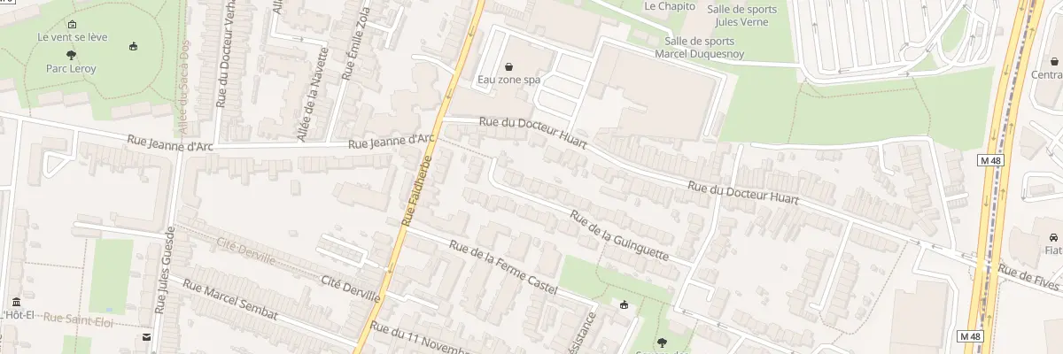 Plan du 46 Rue de la Guinguette Hellemmes à Lille