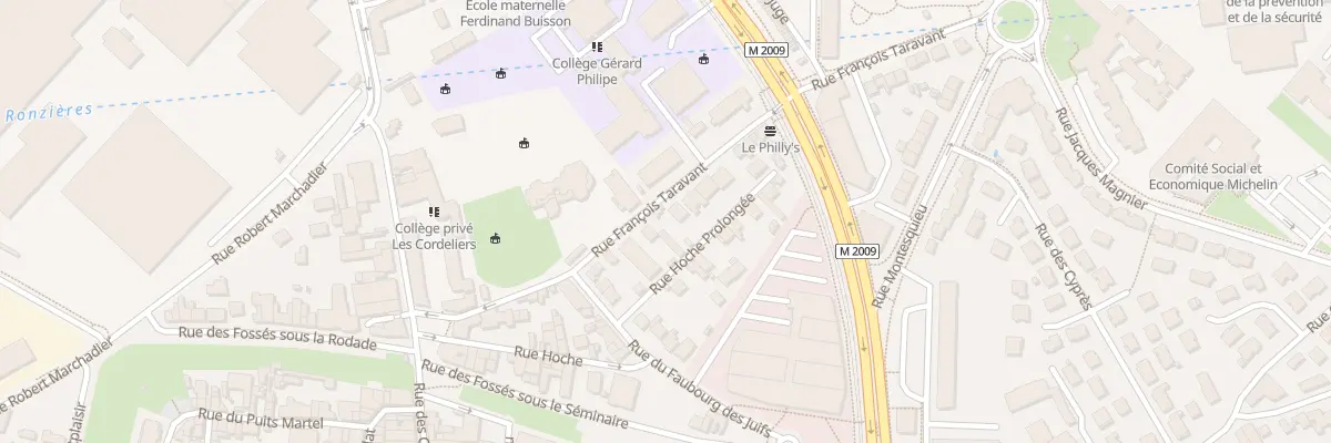 Plan du 24 Rue François Taravant à Clermont-Ferrand