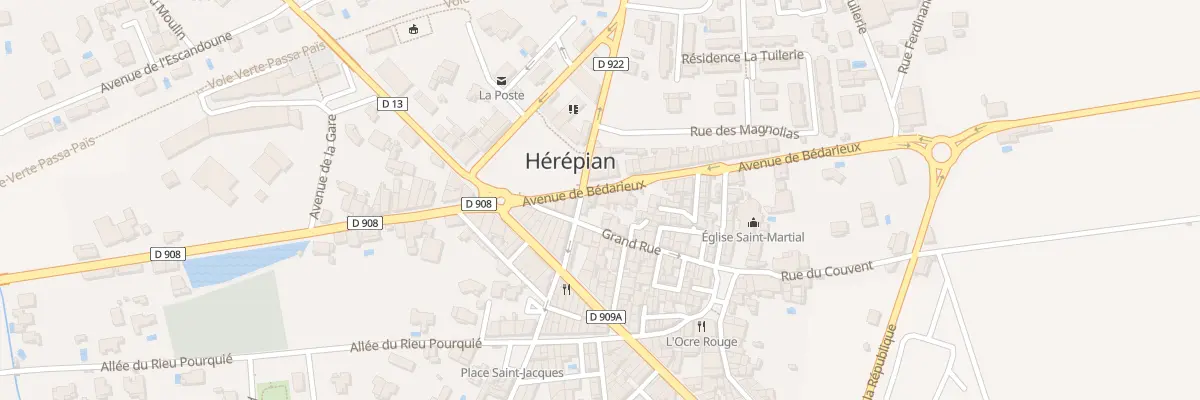 Plan du 4 Av de Bédarieux à Hérépian