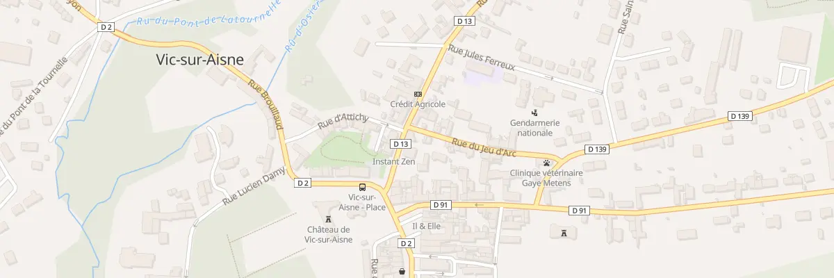Plan du 2 Rue du Jeu d’Arc à Vic-sur-Aisne